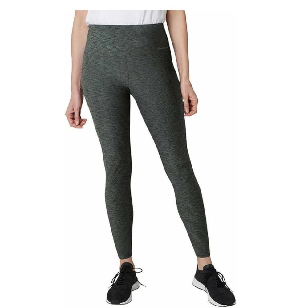 NWT Eddie Bauer Women's Midweight Trail Tight Leggings Green Size S $60 9C134